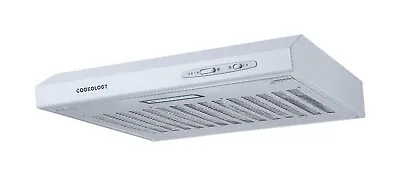 Cookology VISOR500WH 50cm Visor Cooker Hood With Extractor Fan – White • £49.99