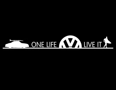 Ghia One Life Live It Die-cut Vinyl Decal/sticker FREE S/H VW Volkswagen German • $5.95