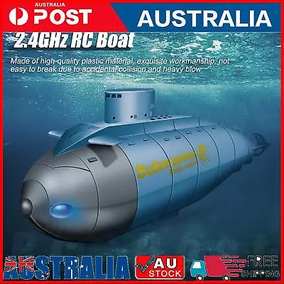 6CH 2.4GHz RC Boat Diving Remote Control Submarine For Kids Boys Girls (Blue) • $29.59