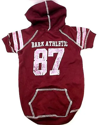 Martha Stewart Pets Dog Hooded Vest Bark Athletic 87 Shirt Clothes Red Apparel • $11.99