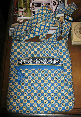 VERA BRADLEY Crossbody Hipster Bag Purse-Riviera Blue-Retired-VGUC! • $13.99