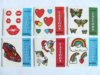 Vintage Noteworthy Tattoos Pegasus Unicorn Rainbow Hearts Lips Car -You Choose • $3.99