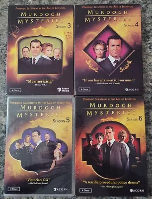 Murdoch Murder Mysteries Season 3-6 DVD 3456 Acorn Series • $29.98