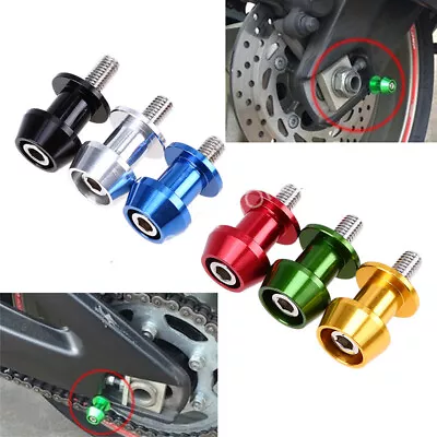 M8 8mm Motorcycle Swingarm Swing Arm Spools Sliders Stand Bobbins For Kawasaki • $8.28