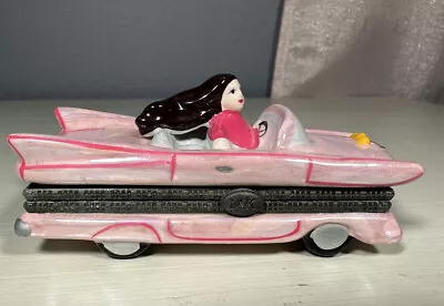 Vintage Mary Kay Pink Cadillac Trinket Box Porcelain Consultant You’re A Star • $38.99