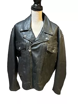 Harley Davidson X-LARGE Leather Jacket VENTED NEVADA W Removable LINER • $119