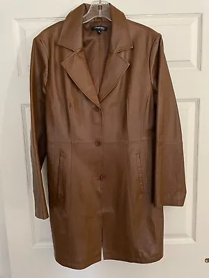 $60 • Buy NWOT Womens Chadwicks Of Boston Cognac Leather Jacket Size 16