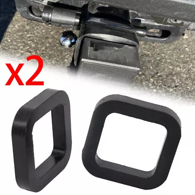 $8.98 • Buy 2x 2  Rubber Cushion Silencer Pad For Trailer Hitch Receiver Reduce Tow Rattle