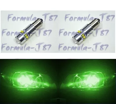 LED 50W BA9s Green Two Bulbs Interior Glove Box Light Replacement Stock Upgrade • $22.50