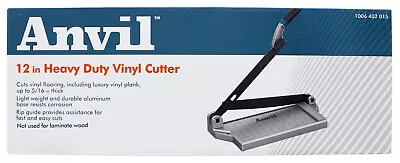 Anvil Vinyl Tile Cutter 12 Inch Heavy Duty Steel Blade Die-Cast Aluminum Base • $49.99