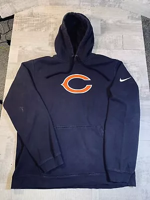 Chicago Bears Nike Hoodie Mens XL Blue Pullover Heavy Sweatshirt NFL Football • $24.99