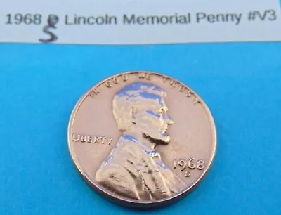 1968 S Lincoln Memorial Penny Error   In God We Trust  ON THE RIM  #V3 • $5.11