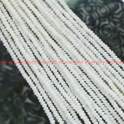 Faceted 2x4mm Genuine Natural Rondelle Gemstone Abacus Loose Beads 15  Strand • £3.59