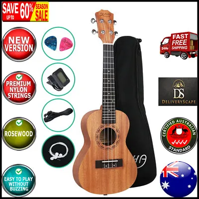 $59.86 • Buy ALPHA 26 Inch Tenor Ukulele Mahogany Ukeleles Uke Hawaii Guitar 18 Frets New