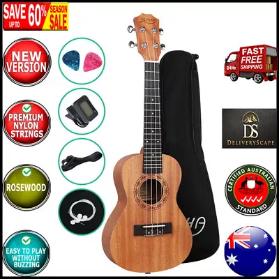 ALPHA 26 Inch Tenor Ukulele Mahogany Ukeleles Uke Hawaii Guitar 18 Frets New • $59.86