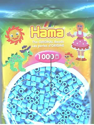 Bulk Buy: Hama Beads Pastel Blue 207-46 1000 Midi Beads (5 Pack) • $19.99