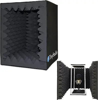 Portable Sound Recording Vocal Booth Box & Microphone Isolation Shield • $151.47