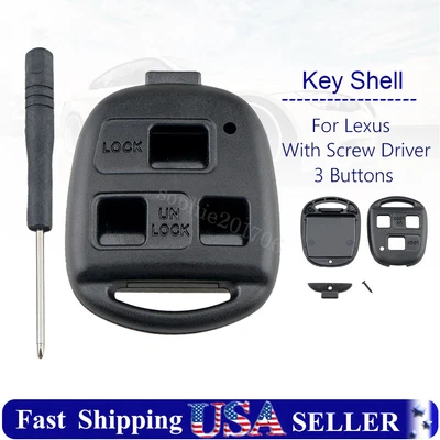 $8.59 • Buy Replacement For Lexus RX350 RX330 ES300 GX470 Key Fob Shell Case NO Blade DIY