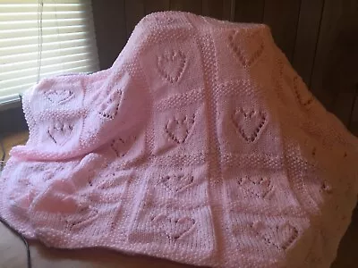 Pink Baby Afghan Blanket • $25