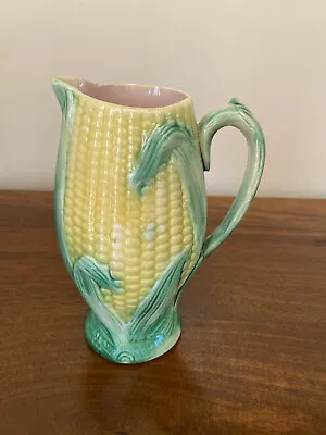 Antique Majolica 7” Corn Pitcher  • $64.99