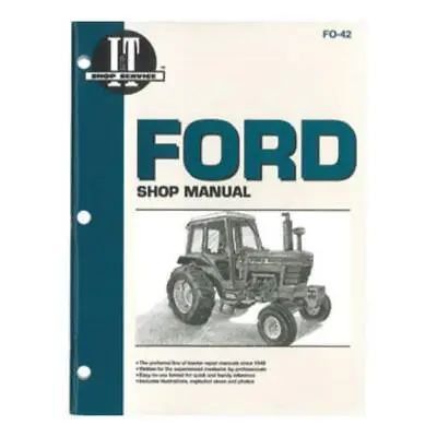 I&T Shop Manual Fits Ford 5000 5600 5610 6600 6610 7000 7600 7610 7000 7710 • $44.67