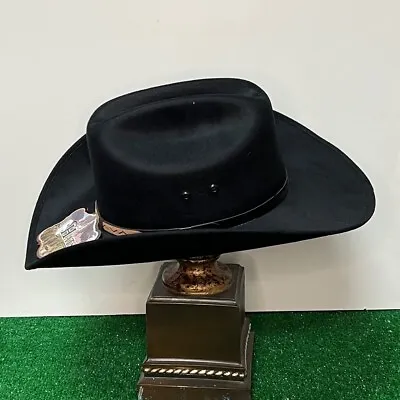 Men's Black Faux Felt Western Cowboy Hat Tejana Sombrero Texana Vaquero Sinaloa  • $37.79