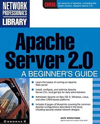 Apache Server 2.0: A Beginner's Guide (Network Profe... • £7.49