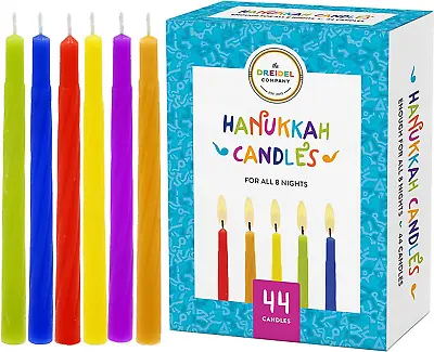Menorah Candles Chanukah Candles 44 Colorful Hanukkah Candles For All 8 Nights • $8.47