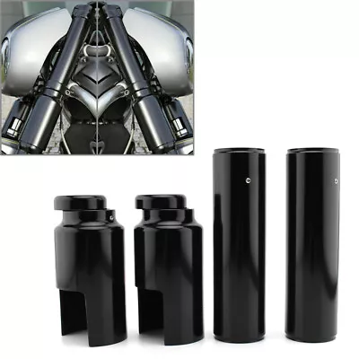 6pcs Motorcycle Full Fork Cover Set For Harley V-Rod Vrod 2007-2011 2010 Black • $225.68