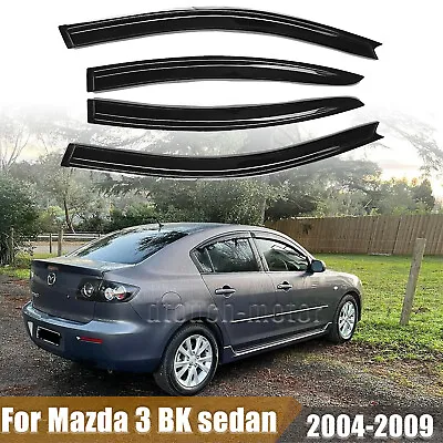 Weather Shields Weathershields For Mazda 3 BK Sedan 2004-2009 Window Visors • $41.09