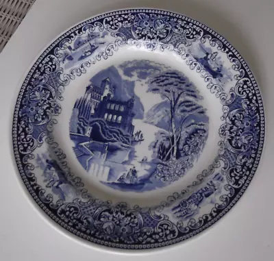 Royal Sphinx Maastricht Holland Old England Cambridge Blue Charger Or Chop Plate • $18.99