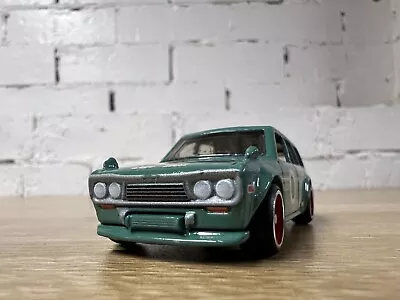 71 Datsun 510 Bluebird Wagon Green Grey Nissan Collector Diorama Premium Boxset • $29.95