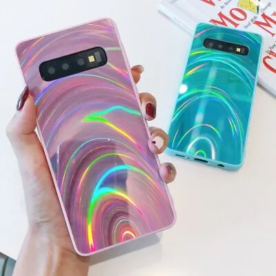 $8.79 • Buy For Samsung Galaxy S21 Plus Ultra Glitter Rainbow Phone Case