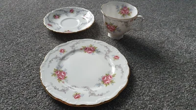 £6.99 • Buy Royal Albert Tranquillity Trio Cup, Saucer And Plate Set 1962 Vintage