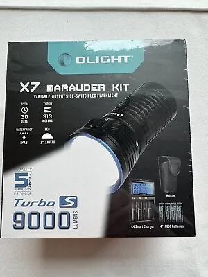 Olight X7 Flashlight Marauder Kit Turbo S 9000 Lumens NIB Discontinued Product • $499.99