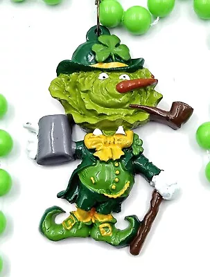 Cabbage Head Irish Mardi Gras Bead Necklace Orleans Shamrock Parade Party Favor • $5.95