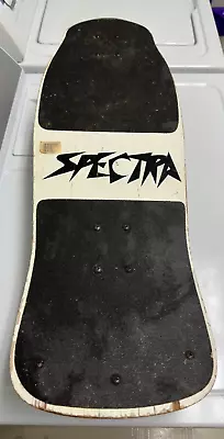 Vintage Spectra Variflex Black & White Skateboard With Street Rage Wheels • $59