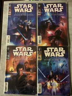 $74.90 • Buy Dark Horse Comics Star Wars Attack Of The Clones #1-4 Issues 1,2,3,4 Variants