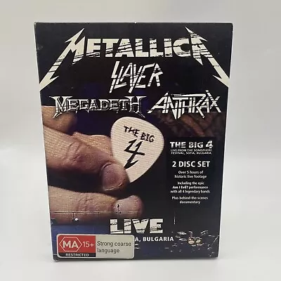 The Big 4 DVD Set  Metallica Slayer Megadeth Anthrax Live In Bulgaria 2 Discs • $11.57