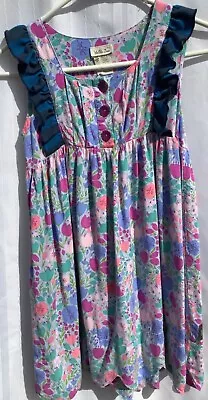 Matilda Jane Girls Gloria Bubblegum Dress Wonderful Parade Size 8 EUC • $32.50