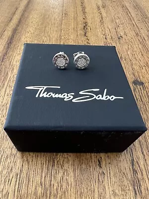 Genuine Thomas Sabo Sterling Silver Classic Pave Stud Earrings • $60