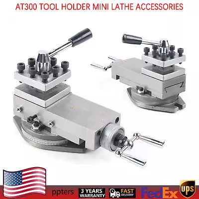 80mm Metal Lathe Machine Tool Holder Universal AT300 Lathe Tool Post Assembly • $116.85