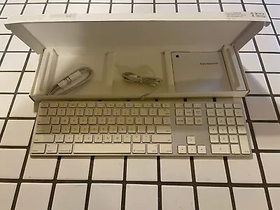 Genuine Apple A1243 Wired IMac Standard USB Keyboard W/ Numeric Keypad • $14.49