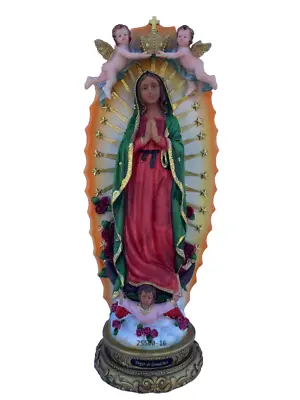 Virgen De Guadalupe 16  Our Lady Of Guadalupe Resin Statue   • $64.99