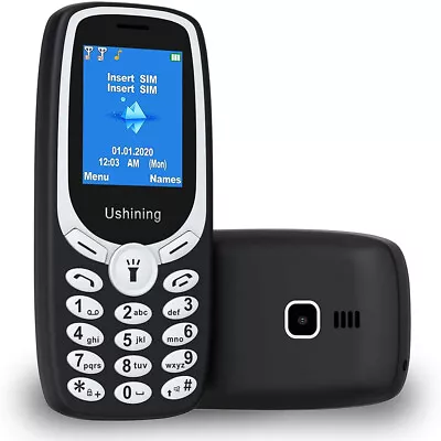 Ushining 2G Unlocked Mobile Phone Dual Sim Easy To Use Big Button For Elderly • £18.99