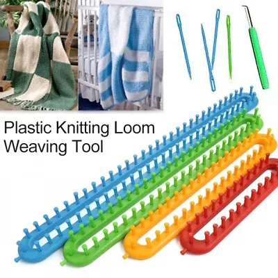 £6.07 • Buy 4 Size Knitting Weaving Loom Kit Plastic Sock Hat Scarf Scarves Maker Tool
