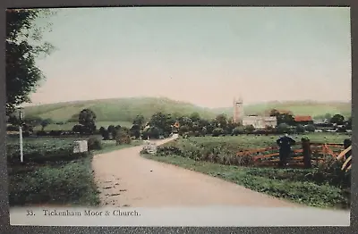 Postcard Tickenham Moor & Church.North Somerset.Avondale Ser. C1910 • $8.41