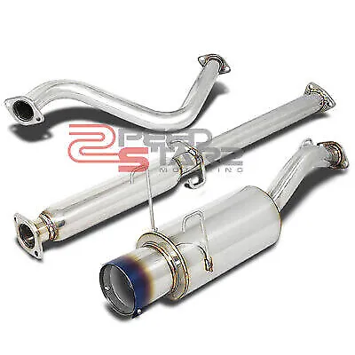 For Crx/del Sol Dohc Performance Exhaust N1 Catback 4.5  Muffler Burnt Tip+bolt • $146.98