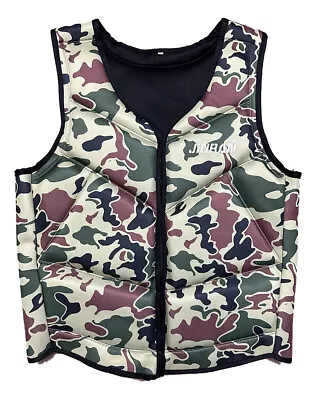 NEW Adult Life Jacket Camouflage Print Rafting Kayak Swimming Surfing Portable • $45