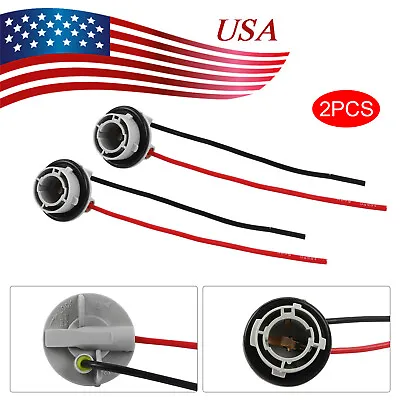 2X 1156 7257 P21W Tail Signal Light Female Socket Wire Harness Female Connector • $9.06